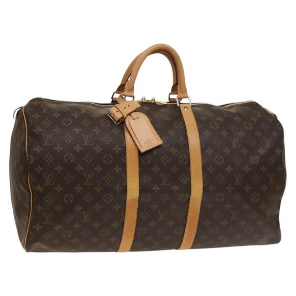 LOUIS VUITTON Monogram Keepall 55 Boston Bag M41424 - Picture 1 of 16
